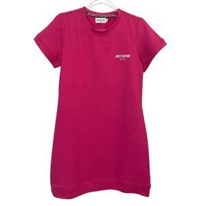 Juicy Couture Women's M Hot Pink Short-Sleeve T-Shirt Dress NWT